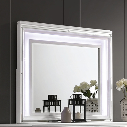 Furniture Of America Emmeline Contemporary White Mirror Model FOA7147WH-M