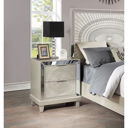 Furniture Of America Valletta Glam Champagne Night Stand Model FOA7157N