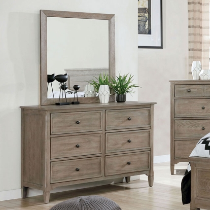 Furniture Of America Vevey Transitional Wire-Brushed Warm Gray Dresser Model FOA7175D