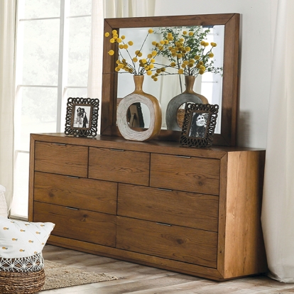 Furniture Of America Leirvik Transitional Light Walnut Dresser Model FOA7460WN-D