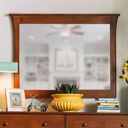 Furniture Of America Keizer Mid-Century Modern Dark Cherry Mirror Model FOA7603M