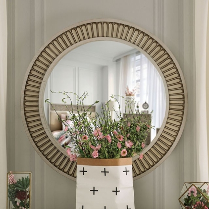 Furniture Of America Jakarta Transitional Antique White Mirror Model FOA7882M