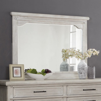 Furniture Of America Shawnette Transitional Antique White Mirror Model FOA7924M