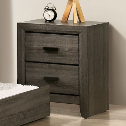 Furniture Of America Roanne Transitional Solid Wood, Wood Veneer, Others Gray Night Stand | FOA7927N