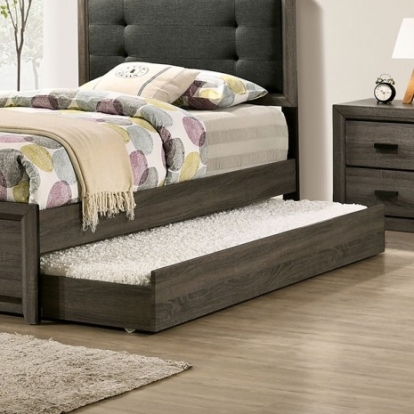 Furniture Of America Roanne Transitional Solid Wood, Wood Veneer, Others Gray Trundle | FOA7927TR