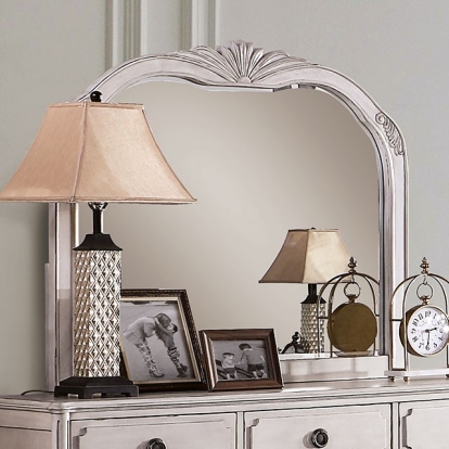 Furniture Of America Esther Traditional Antique White Mirror Model FOA7929M