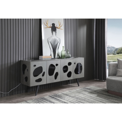 Modrest Fontana Modern Grey Buffet Grey Buffet 77793 VGVCG2029-GRY-A-BUF