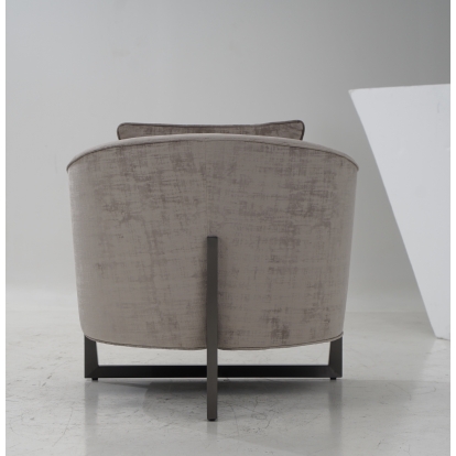 Modrest Forbis Contemporary Light Grey Fabric Accent Chair Light Grey Accent Chair 80182 VGCSFORBIS-LGB-CH