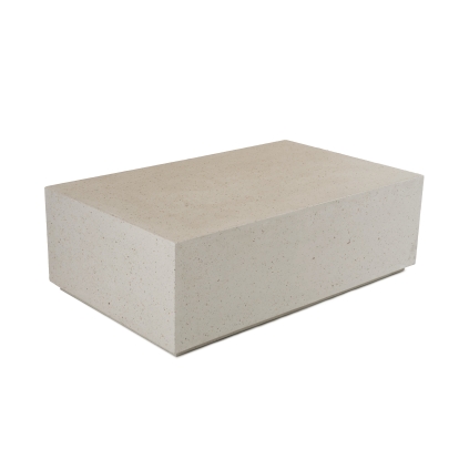 Modrest Fresno Modern Terrazzo Concrete Coffee Table Beige Coffee Table 81857 VGGR-689980-TER