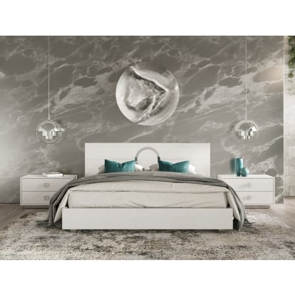 LA Furniture Ovidius + Victoria Modern White Crocodile Lacquer Bedroom Set VGUN-OVIDVICT-SET-WHT Contemporary Style by Vig Furnitrue Number 83447|83448|83449 Catch Home Goods