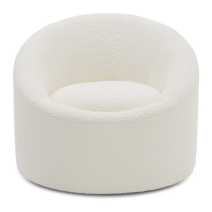 LA Furniture Frontier Glam White Fabric Accent Chair VGOD-ZW-993-WHT-CH Contemporary Style by Vig Furnitrue Number 80291|80291A Catch Home Goods