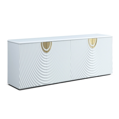 LA Furniture G1869 Sample White + Gold Buffet VGVC-G1869 Contemporary Style by Vig Furnitrue Number 83312 Catch Home Goods