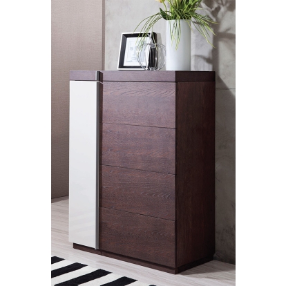 LA Furniture Gamma Torino Modern 2-Tone Oak 4-Drawer Multi-Chest VGWCG509 Contemporary Style by Vig Furnitrue Number 15339 Catch Home Goods
