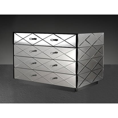 LA Furniture Segovia Modern Mirrored Bedroom Furniture Dresser VGMC-GC-1003Z Contemporary Style by Vig Furnitrue Number 14399 Catch Home Goods