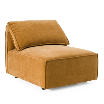 LA Furniture Gene Modern Ochre Fabric Modular Armless Sectional Seat VGSX-F6062-CHR-OCHRE Contemporary Style by Vig Furnitrue Number 83330 Catch Home Goods