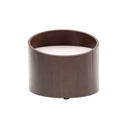 Modrest Geneva Modern Brown Oak Nightstand Brown Nightstand 15345 VGWCC522B