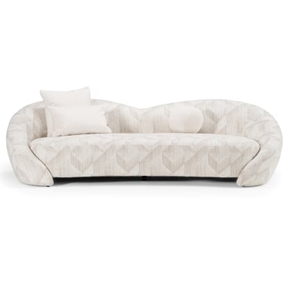 LA Furniture Gentle Modern Beige Pattern Fabric Sofa VGOD-ZW-24037-SOFA-BGE Contemporary Style by Vig Furnitrue Number 83150|83150A Catch Home Goods