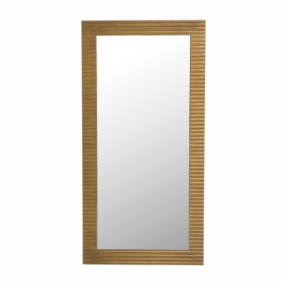 Modrest Glinda Modern Brushed Brass Floor Mirror Brass Mirror 81279 VGHB429G2-BRS