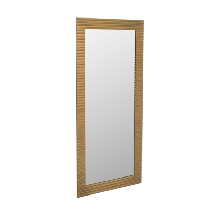 Modrest Glinda Modern Brushed Brass Floor Mirror Brass Mirror 81279 VGHB429G2-BRS