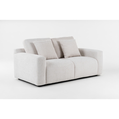Divani Casa Gloria Modern White Fabric Loveseat White Loveseat 80857 VGSX-22052-LOVE-PRL