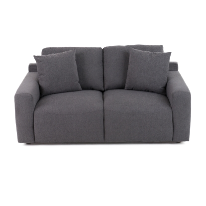Divani Casa Gloria Modern Grey Fabric Loveseat Grey Loveseat 82026 VGSX-22052-LOVE-SILT