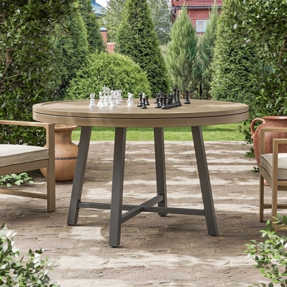 Furniture Of America Lyon Contemporary Black/Natural/Brown Game Table Model GM-2018