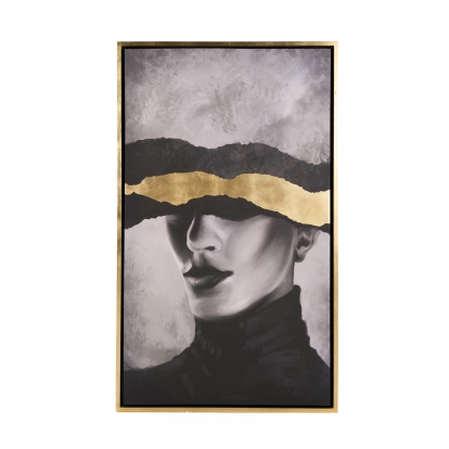 Modrest Golden Tide Modern 35" x 59" Painting Multi-Toned Painting 81950 VGVA-CO2304