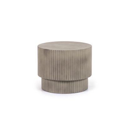 LA Furniture Gruver Modern Grey Concrete End Table VGGR-674650-GRY Contemporary Style by Vig Furnitrue Number 81853 Catch Home Goods