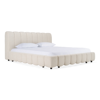 LA Furniture Eastern King Harris Modern Off-White Fabric Bed VGKK-KF.B2032-LINEN-EK Contemporary Style by Vig Furnitrue Number 83373|83373A Catch Home Goods