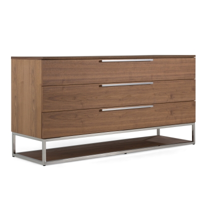 Modrest Helenora Modern Walnut Dresser Walnut Dresser 82779 VGVC-MC1502-WAL