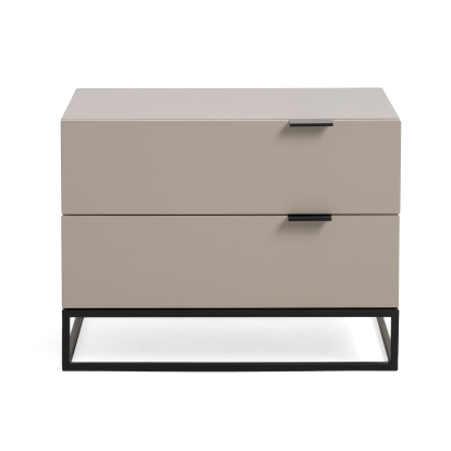 Modrest Hera Modern Grey Nightstand Grey Nightstand 17640 VGCNHERA-NS