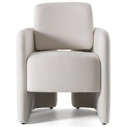 LA Furniture Hermosa Modern White Fabric Dining Chair VGKK-KF.Y2220-WHT Contemporary Style by Vig Furnitrue Number 82725|82725A Catch Home Goods
