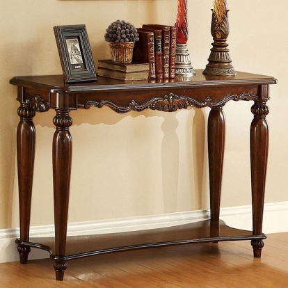 Furniture Of America Bunbury Traditional Cherry Sofa Table Model CM4915S