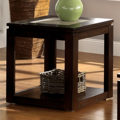 Furniture Of America Verona Transitional Espresso End Table Model CM4484E