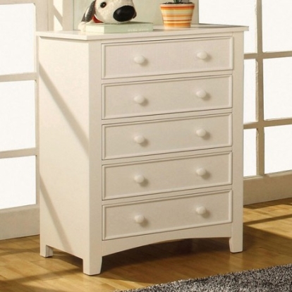 Furniture Of America Omnus Transitional Solid Wood, Wood Veneer, Others White Chest | CM7905WH-C