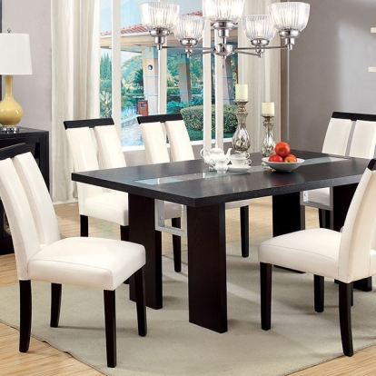 Furniture Of America Luminar Contemporary Black Dining Table Model CM3559T