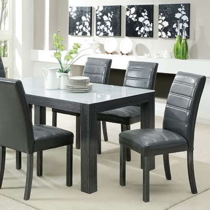 Furniture Of America Elise Contemporary Gray Dining Table Model CM3553GY-T-TABLE