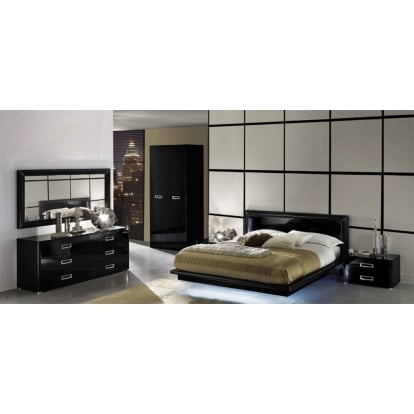 LA Furniture LA STAR Composition 01 Modern Italian Black Mirror VGCALASTAR01-MIR-BLK Contemporary Style by Vig Furnitrue Number 11661 Catch Home Goods