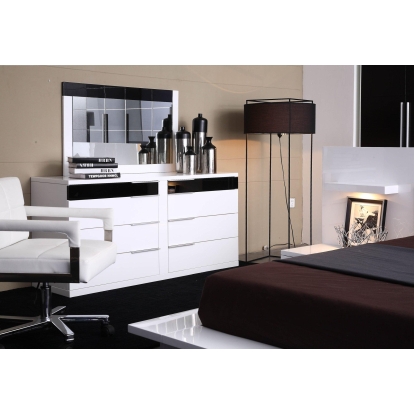 Modrest Impera Bedroom White Dresser White Dresser 11692 VGWCIMPERA-DR