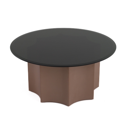 Modrest Ingram Modern Round Coffee Table Black Coffee Table 80055 VGOD-LZ-276C-H-CT