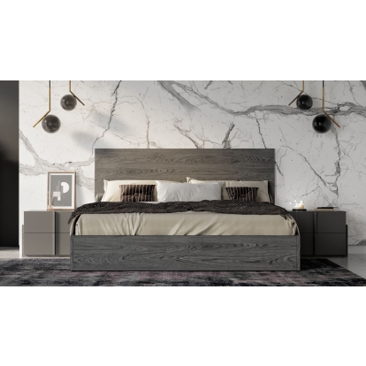 Nova Domus Lucia Italian Modern Matte Grey / Elm Grey Bedroom Set Grey Bedroom Set 78271|78272|78273 VGACLUCIA-SET
