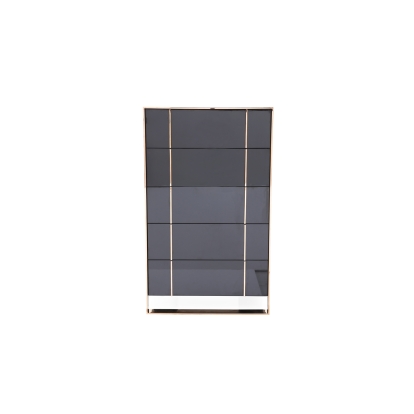 Nova Domus Cartier Modern Black & Rosegold Chest Black Chest 71990 VGVCJ-A002-5H