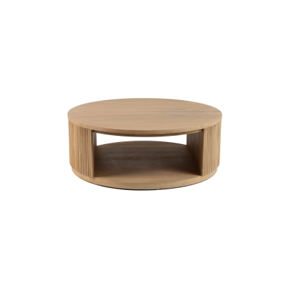 Modrest Jacobson Modern Natural Acacia Coffee Table Oak Coffee Table 81743 VGWD-LYO-CFT2