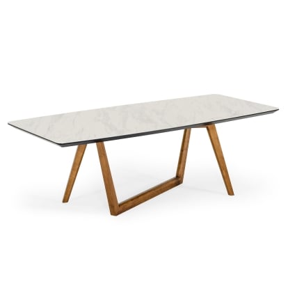 LA Furniture James Contemporary Walnut & White Dining Table VGCSDT-19078-WAL-DT Contemporary Style by Vig Furnitrue Number 77325 Catch Home Goods