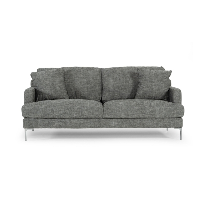 Divani Casa Janina Modern Dark Grey Fabric Sofa Grey Sofa 77736 VGKKKF1032-DRKGRY-3