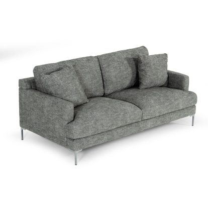 Divani Casa Janina Modern Dark Grey Fabric Sofa Grey Sofa 77736 VGKKKF1032-DRKGRY-3