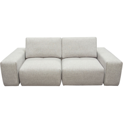 Diamond Sofa JAZZ2AC2ARLB Jazz Modular 2 Seater Sectional Sofa Unit Adjustable Backrest Light Brown Fabric