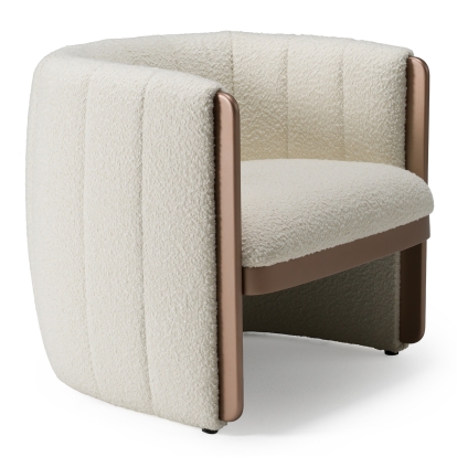 Modrest Joselyn Modern Cream Fabric Accent Chair Beige Lounge Chair 80040 VGOD-ZW-22051-CH