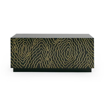 LA Furniture Jonah- Modern Black and Gold Buffet VGVC-G2199-BLK Contemporary Style by Vig Furnitrue Number 79574 Catch Home Goods