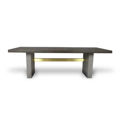 Modrest June Modern Dark Grey & Walnut Dining Table Walnut Dining Table 78560B VGGR639082-WAL-DT